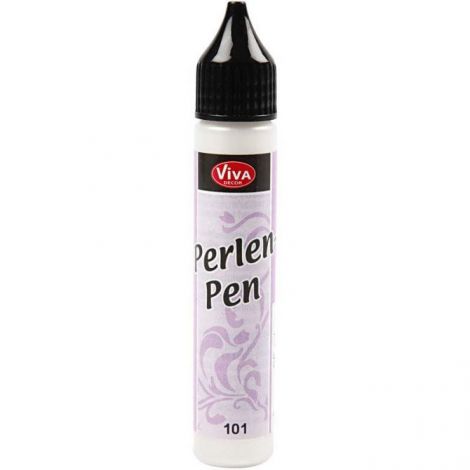 Perły w płynie Viva Decor 28ml, Białe 101